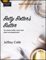 Betty Botter's Butter Unison choral sheet music cover